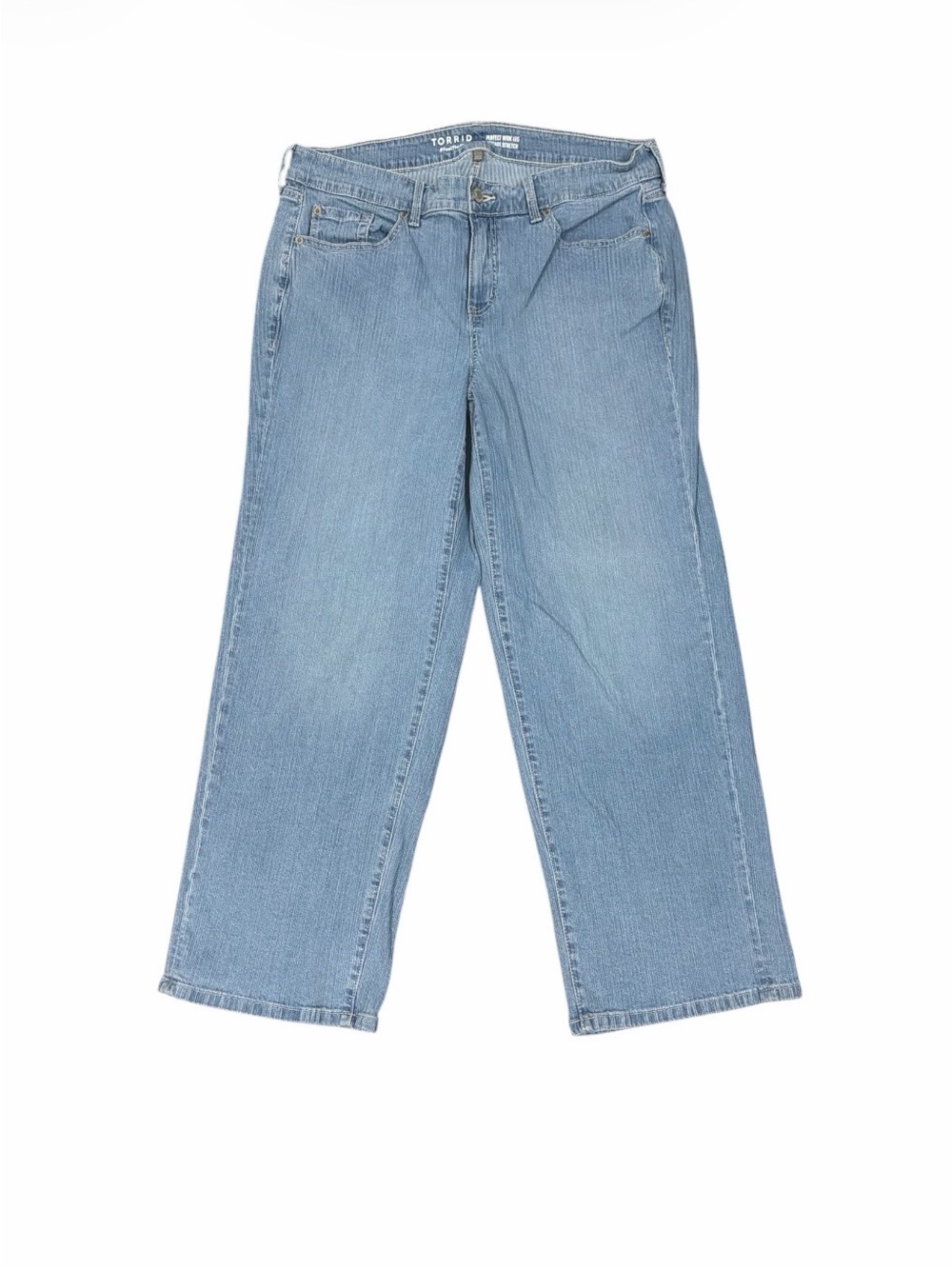 Torrid Perfect Wide Leg Vintage Stretch Jeans Light Wash Women’s Size 14R